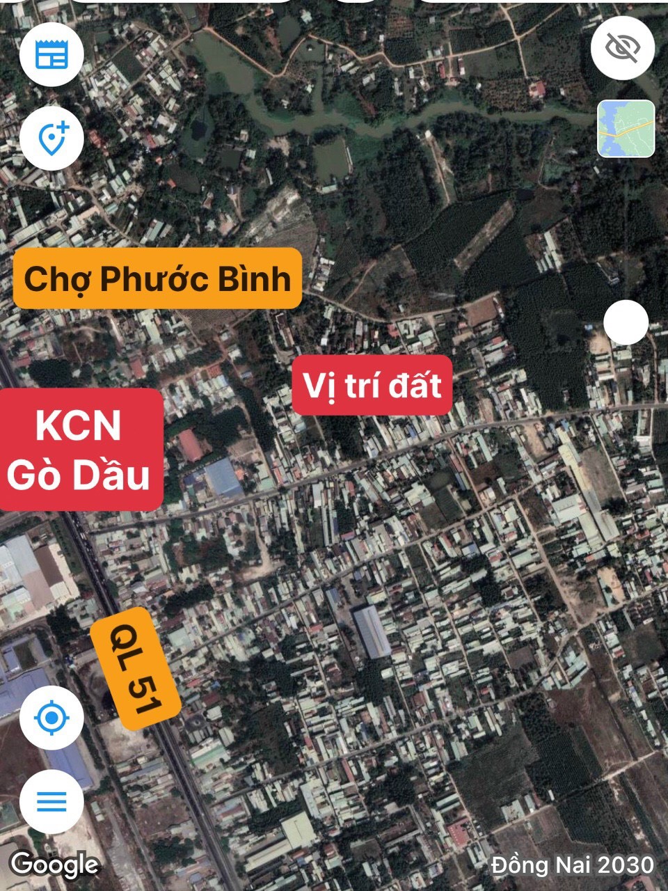 *** BÁN GẤP LÔ ĐẤT PHƯỚC BÌNH CÁCH KCN GÒ DẦU 800M. GIÁ CHỈ 1 TỶ 2XX