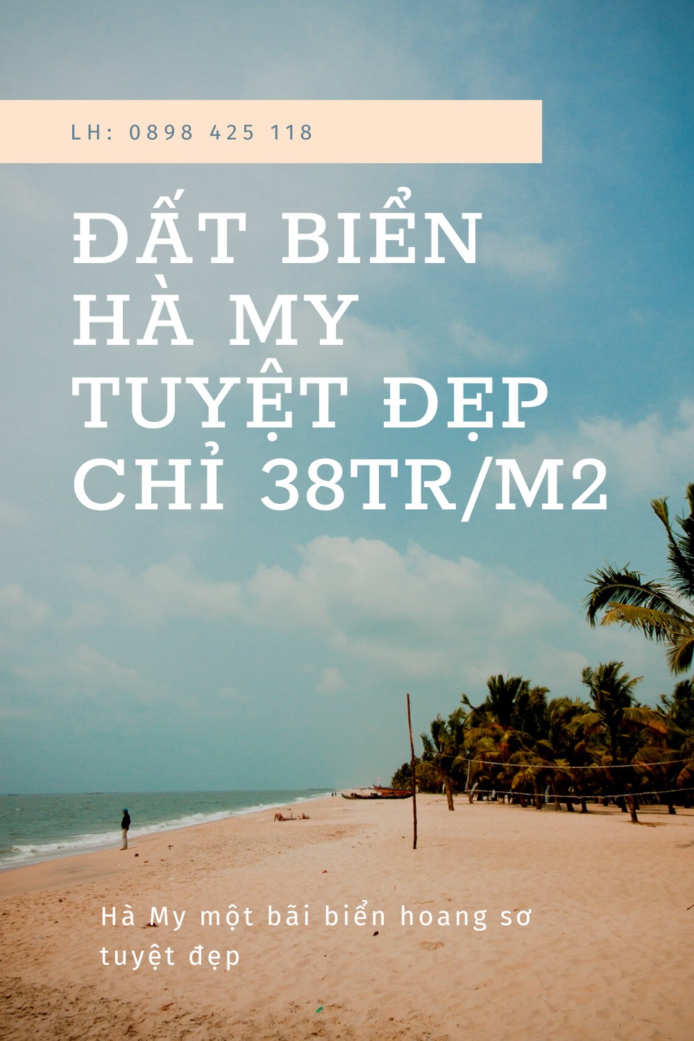 Tôi chính chủ cần bán gấp Lô Đất Biển Hà My Giá chỉ 38tr/m2