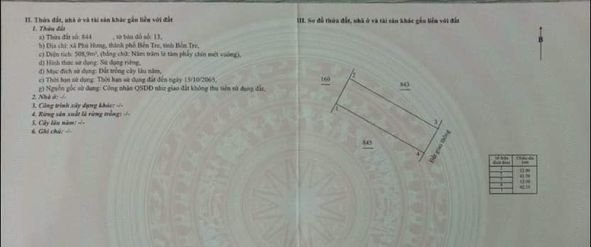 BÁN 01 NỀN BIỆT THỰ SIÊU ĐẸP TẠI PHÚ HƯNG TP BẾN TRE