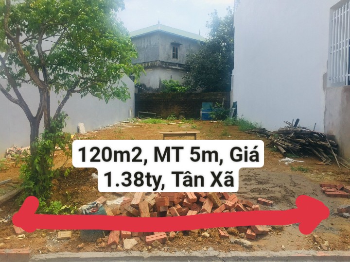 Chính Chủ Cần Bán Mảnh Đất 269M2, Sổ Đỏ, Mặt Tiền 16,59m, Đường ô tô Tránh Nhau, giá 14,3tr/m2 ở Tân Xã, Thạch Thất,