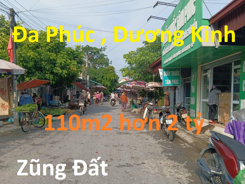 110m2 mặt đường buôn bán VÂN QUAN , ĐA PHÚC , Dương Kinh , Hải Phòng Hơn 2 tỷ