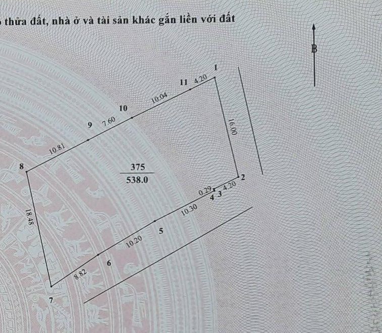 540M2 Thổ Cư -Mặt tiền 50M Hồ Tùng Mậu– 1 SỔ 1 CHỦ-54 Tỷ