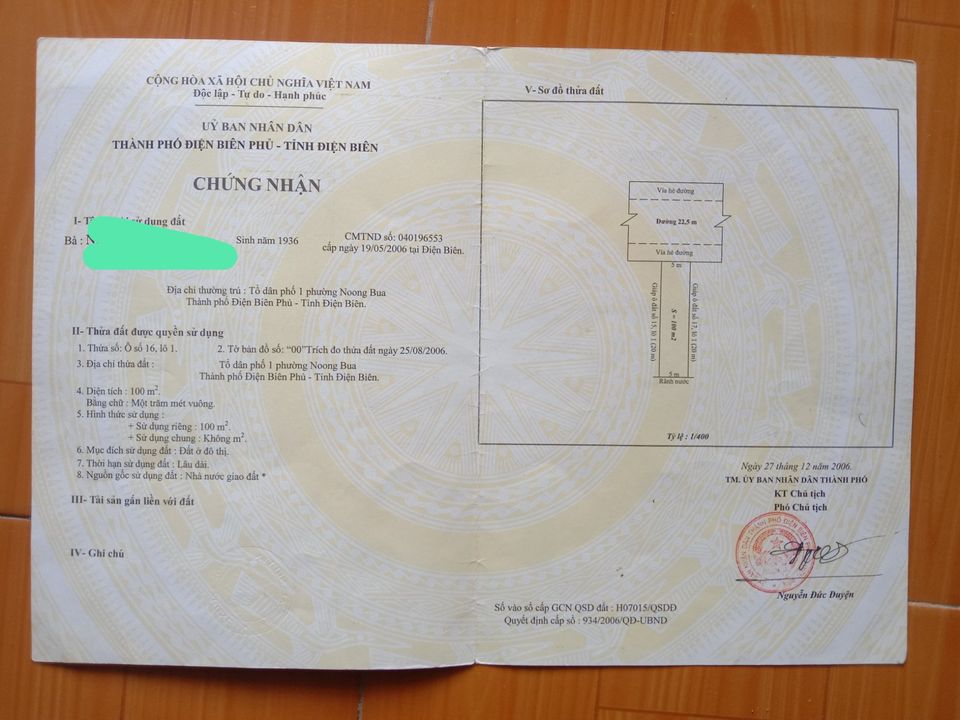 Bán nhà cấp 4 phường Noong Bua, thành phố Điện Biên Phủ