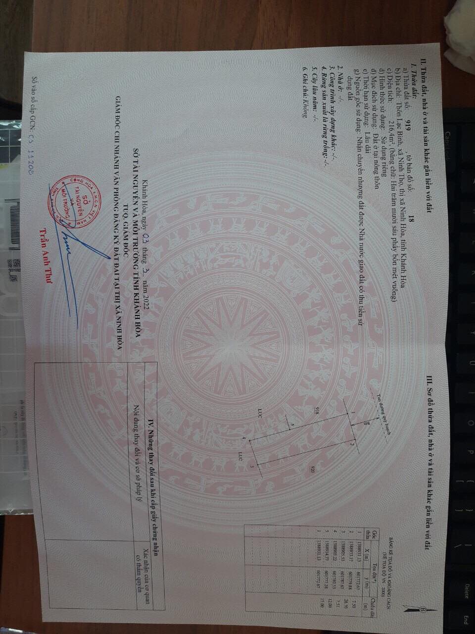 bán lô đất gần khu công ngiệp nvp Ninh Thọ Ninh Hoà Xuân Xuyên