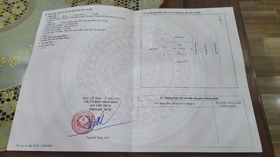 Cần tiền bán đất tại khu Hot TĐC Tây Hồ