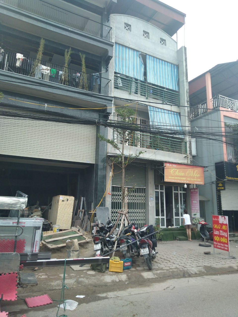 Nhà mặt phố Hoè Thị, Phương Canh vỉa hè rộng