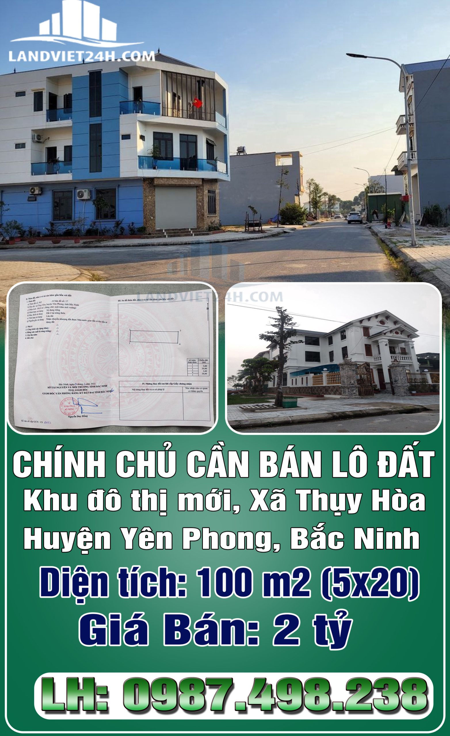 CẦN BÁN LÔ ĐẤT KHU ĐÔ THỊ MỚI ĐẦY TIỀM NĂNG, VỊ TRÍ ĐẸP, GIÁ SIÊU ĐẦU TƯ