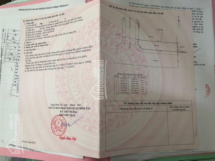 Bán đất Lê Văn Quới, Bình Tân, hẻm nhựa xe tải 73m2, 5,85 tỷ