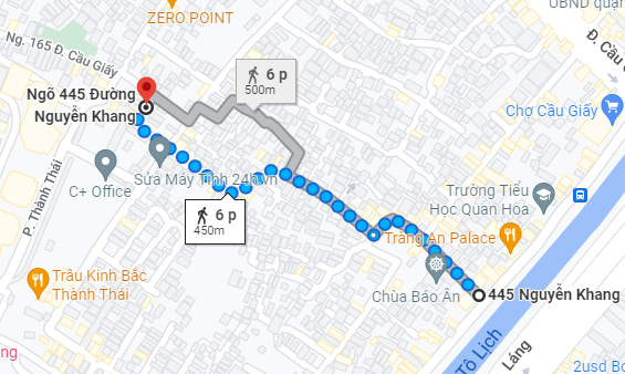 Ban nha ngo 445 Nguyen Khang