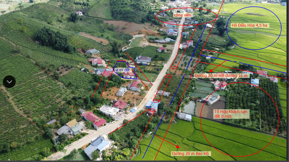 Bán Đất Mộc Châu - Mảnh đất vị trí đắc địa view hồ điều hòa, khu biệt thự