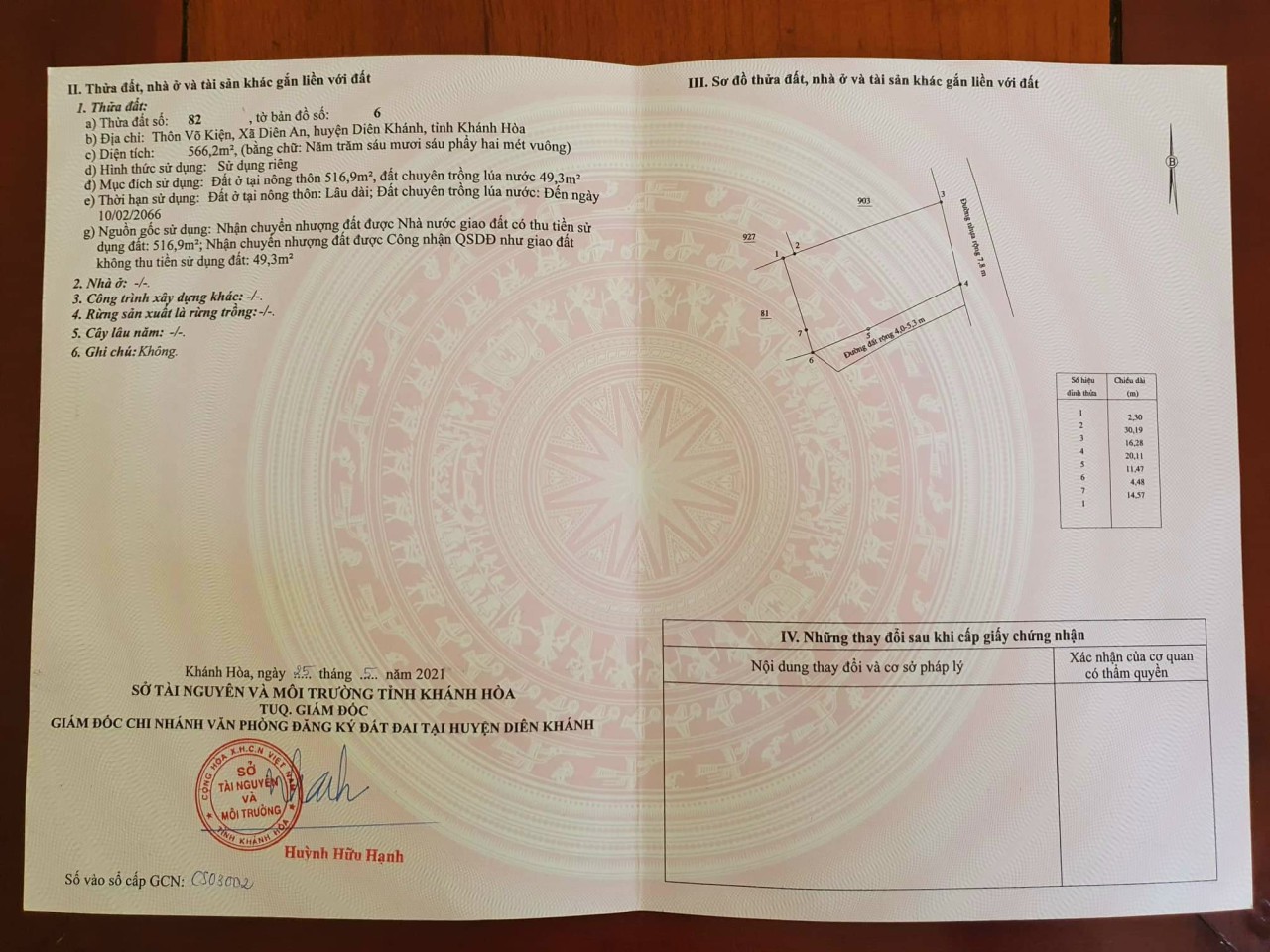 Đất xã khánh hòa vị trí đẹp cách nha trang 5km