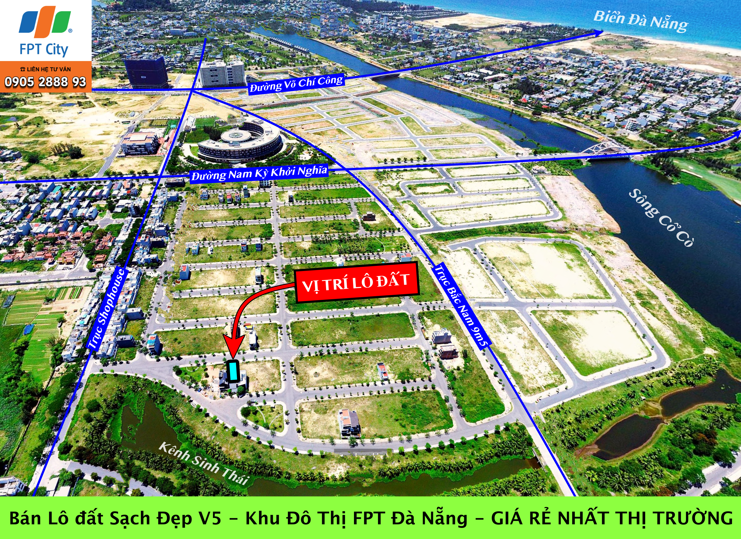 Cần tiền trả lãi ngân hàng Bán Cắt lỗ 300tr Lô đất Khu FPT Đà Nẵng - GIÁ RẤT RẺ