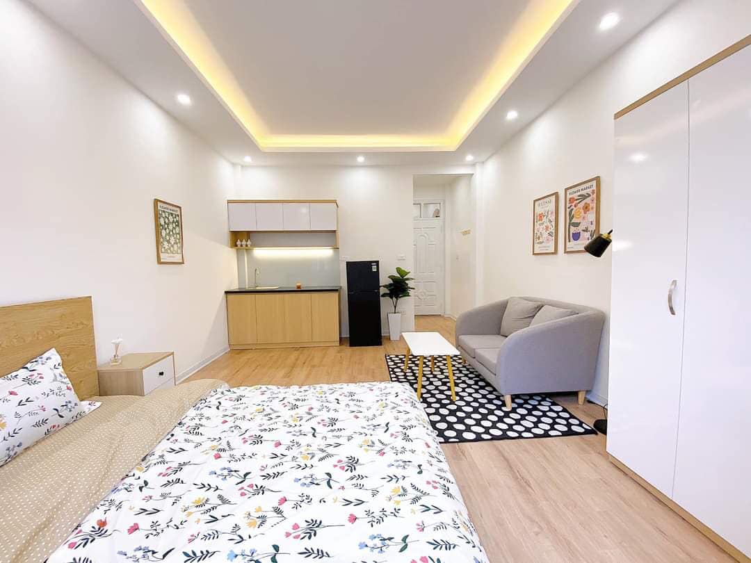 Bán tòa nhà CCMN, Hào Nam, Đống Đa, 60m, 5 tầng , 9 phòng full đồ cho thuê, thu đều 45 triệu 1 tháng, nhỉnh