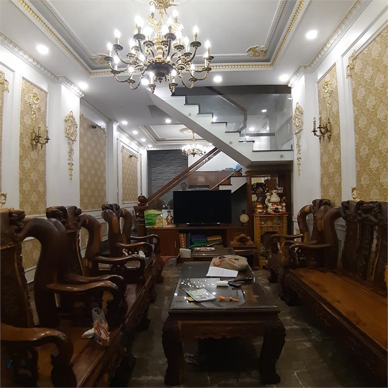 BÁN NHÀ HXH GẦN UBND PHƯỜNG 9 70M²(5x14) 4tấm BTCT NHỈNH 8 TỶ