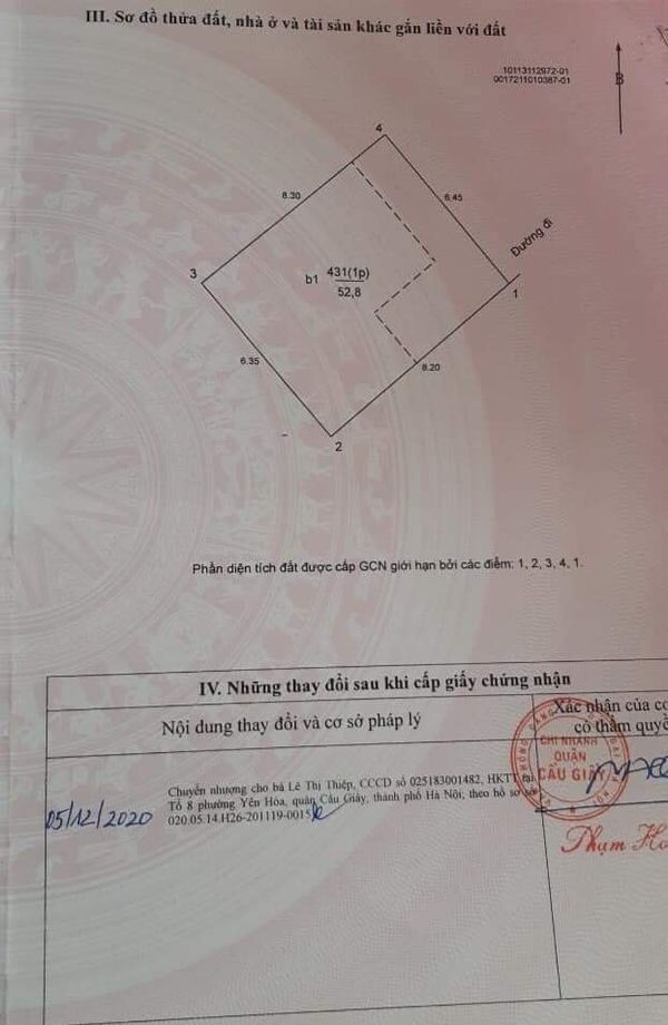 BÁN ĐẤT TẶNG NHÀ NGUYỄN KHANG- CẦU GIẤY DT 53M- MT 6.5M- GIÁ CHỈ 4.7 TỶ