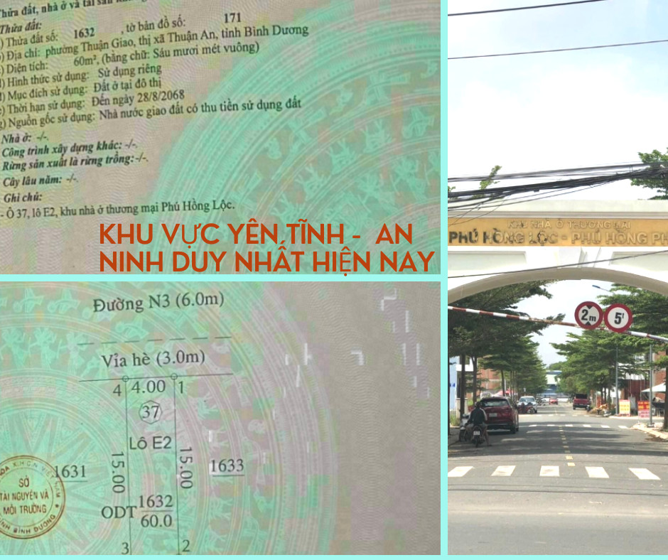 - Bán gấp lô đất ngay chợ đêm Hòa Lân chỉ 2.2 tỷ. Đất ngang 4 sâu 15 full thổ cư