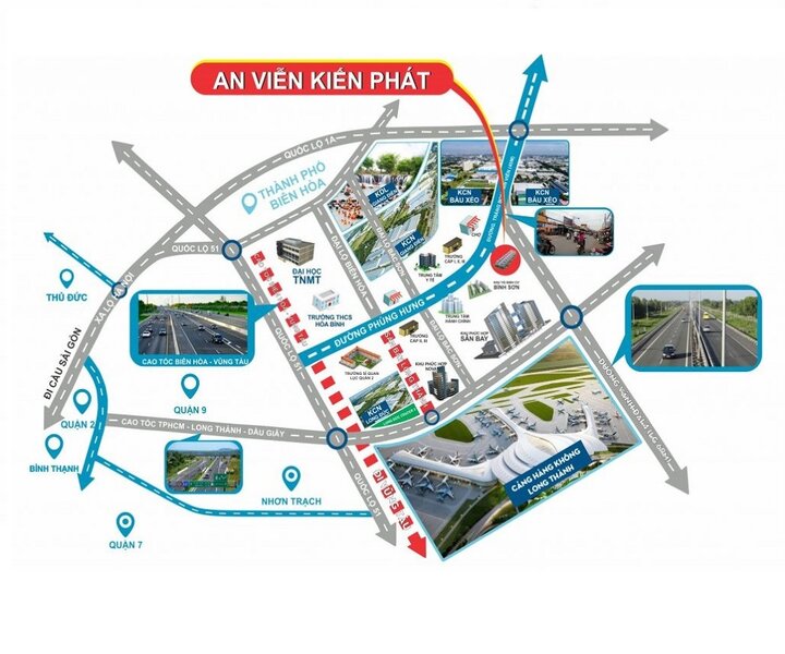 Cư dân tại khu dân cư An Viễn có thể dễ dàng di chuyển đến nhiều tiện khác ngoại khu khu-dan-cu-an-vien-du-an-dat-nen-tiem-nang-tai-Dong-Nai-4