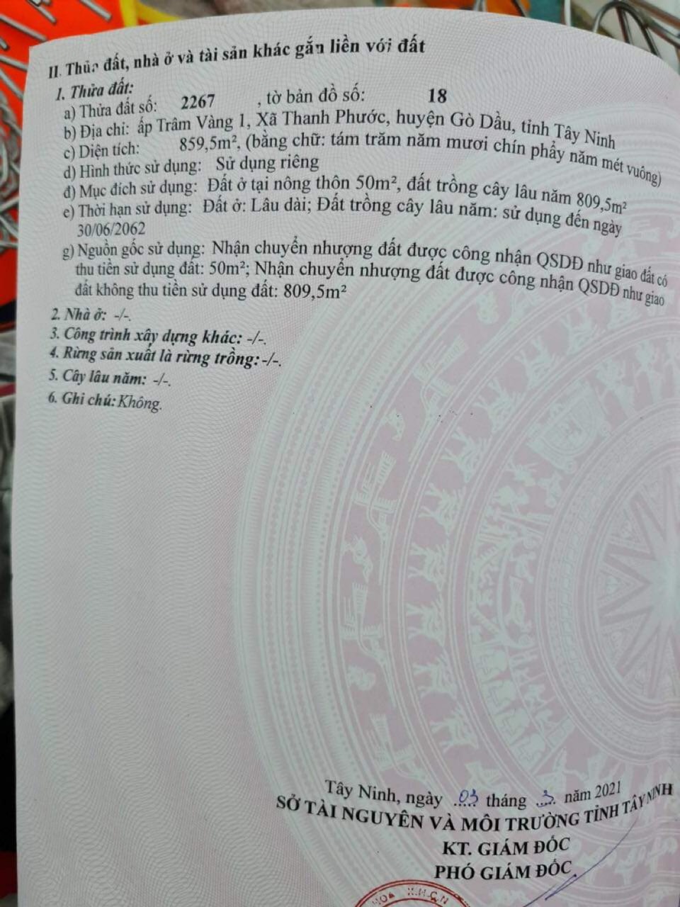ĐẤT ĐẸP GIÁ RẺ CHỈ 97 tr/m2 vnđ sở hữu ngay vị trí trung tâm GÒ DẦU