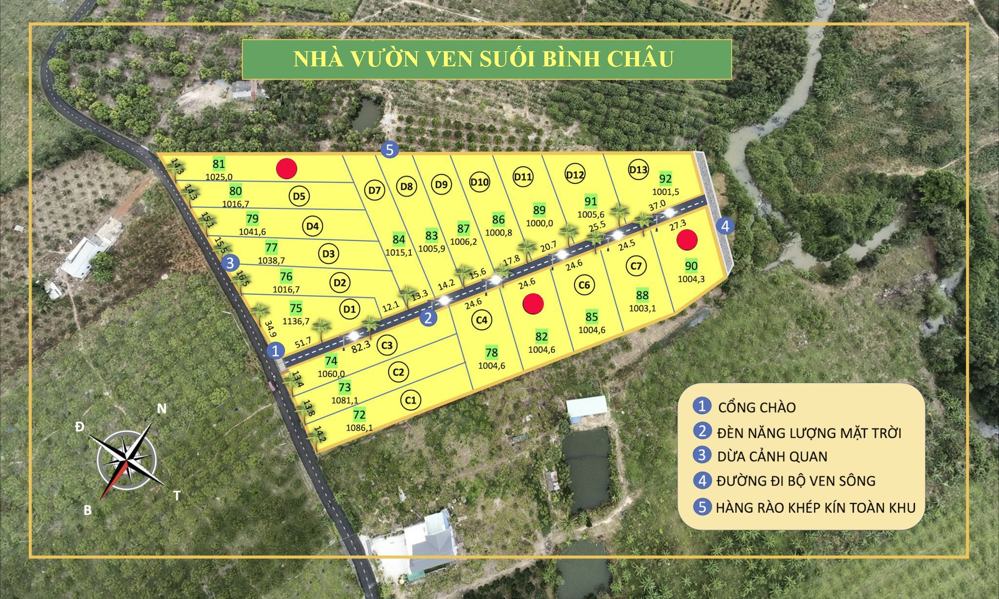 Giá Quá Rẻ Chỉ Với 2 tỷ 6 Cho 1 Lô Đất Nhà Vườn Rộng 1000m2 Ven Suối Tự Nhiên Cách Suối Nước Nóng Bình Châu Chỉ 3km