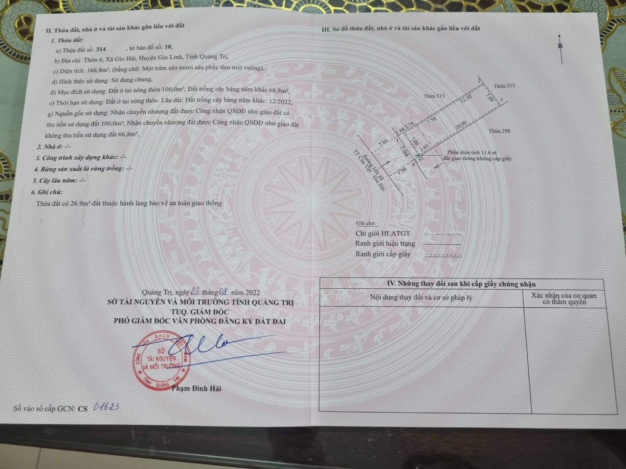 CẦN BÁN LÔ ĐẤT MT QUỐC PHÒNG VIEW BIỂN GIO HẢI – LH: 0972.487.474