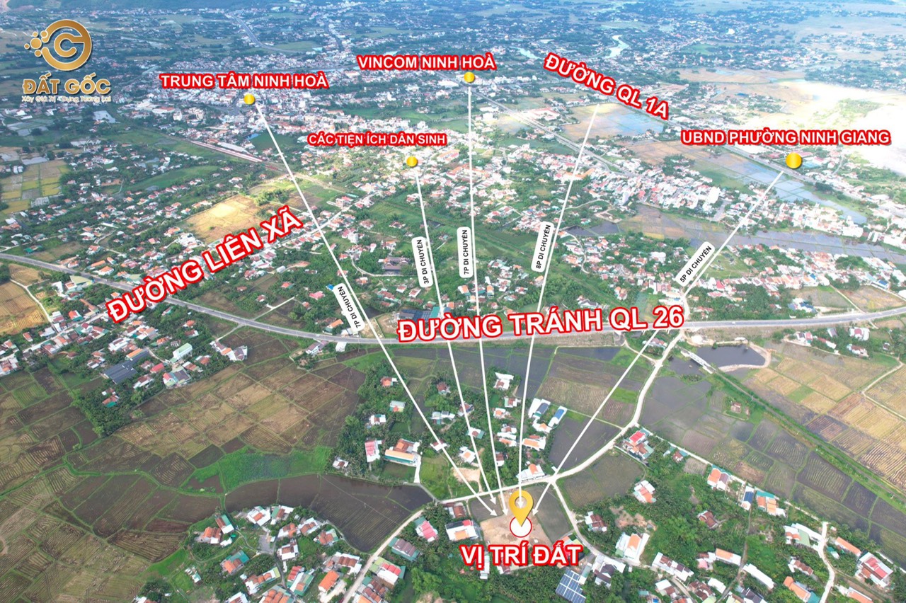 Mở bán siêu phẩm đất nền thổ cư Ninh Quang - Ninh Hoà full thổ cư phù hợp đầu tư, an cư.