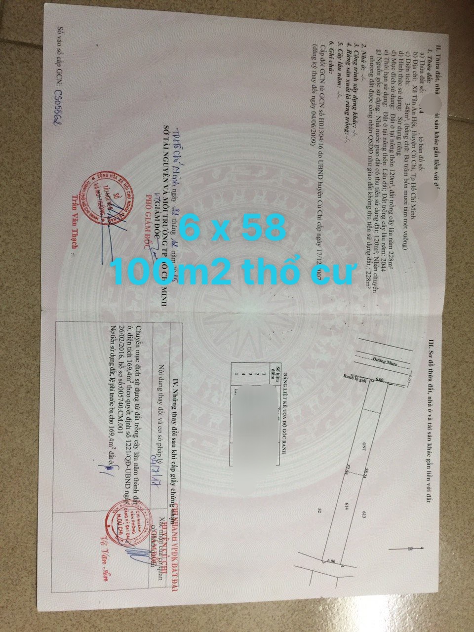 GĐ bán gấp lô đât 348m2 giá rẻ tại khu dân cư hiện hữu, đường thông, gần cụm KCN Tây Bắc.