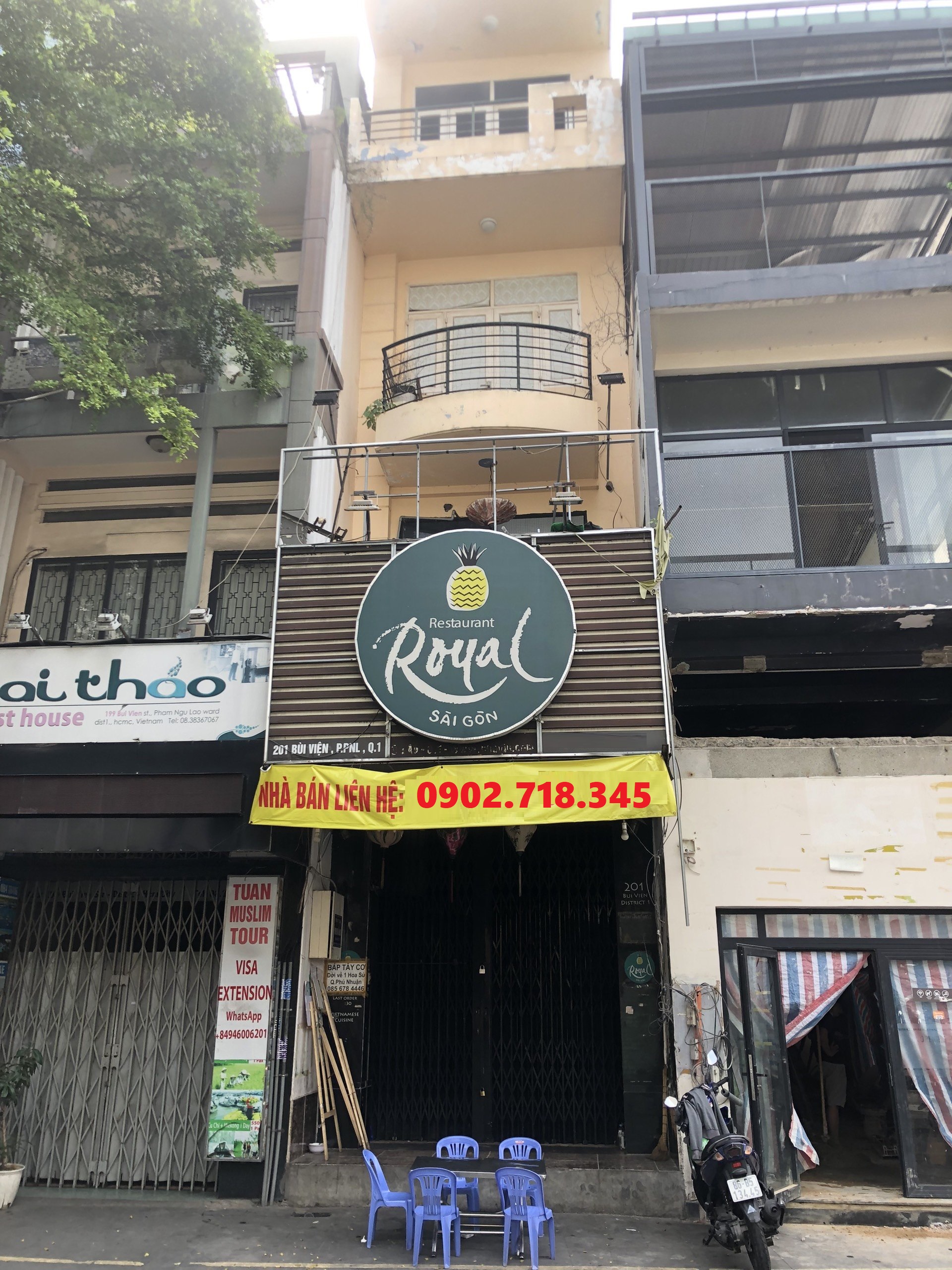 Bán Nhà mặt tiền đường số 201 Bùi Viện, Phường Phạm Ngũ Lão, Quận 1