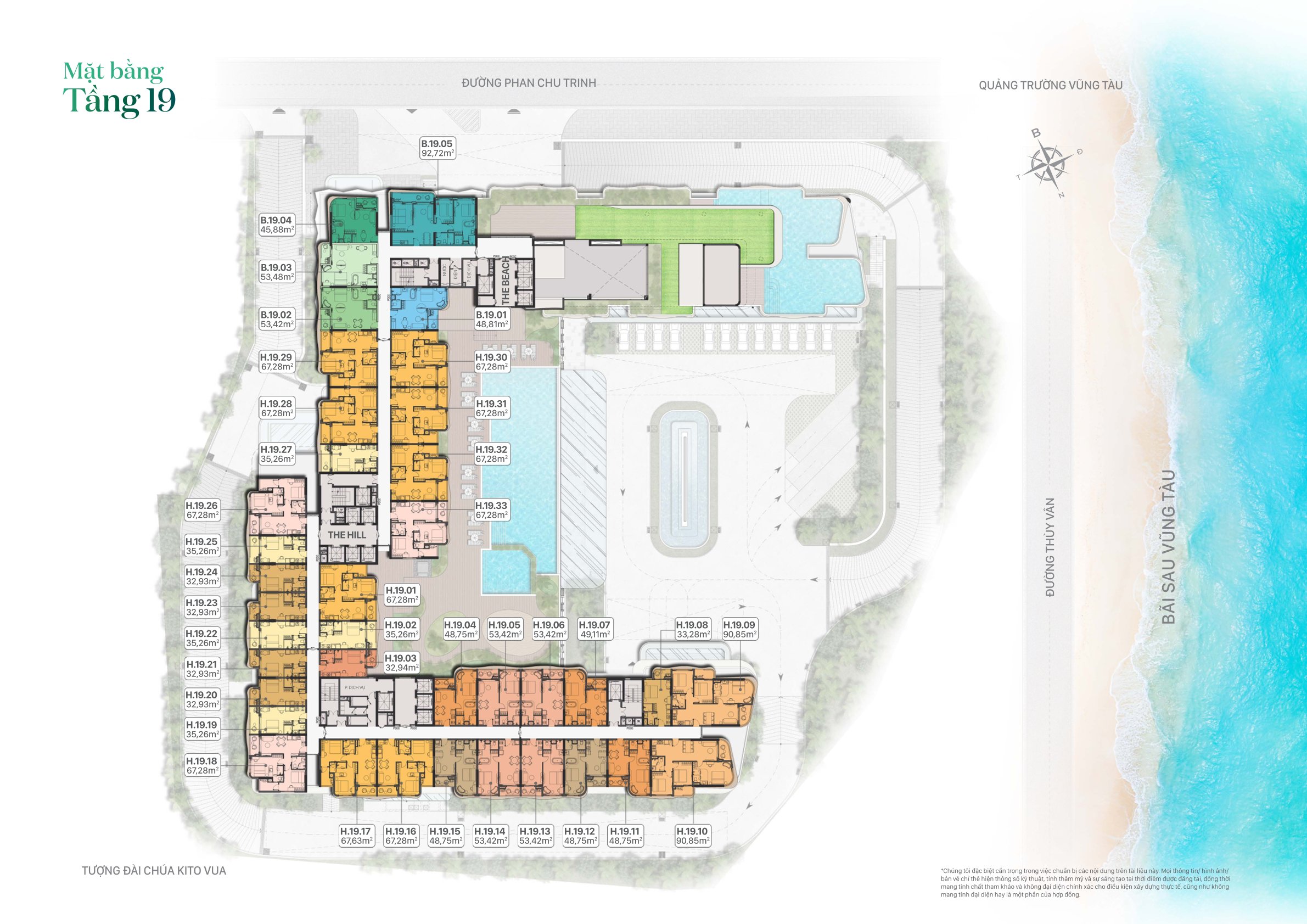Fiveseasons Homes ngay biển bãi sau Vũng Tàu chuẩn 4 sao
