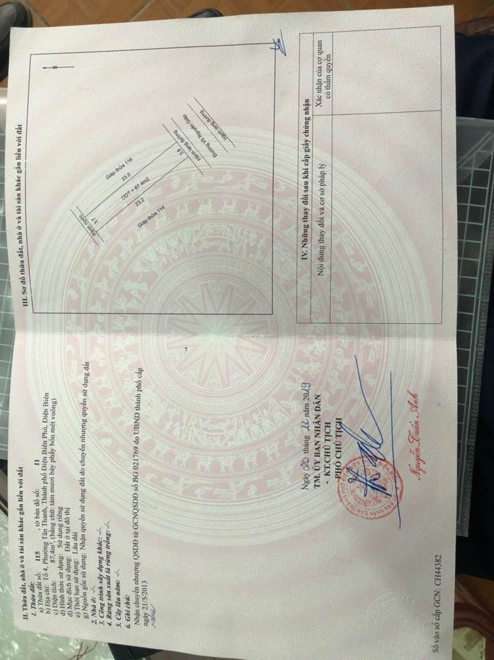 Bán đất tổ 4, phường Tân Thanh, thành phố Điện Biên Phủ