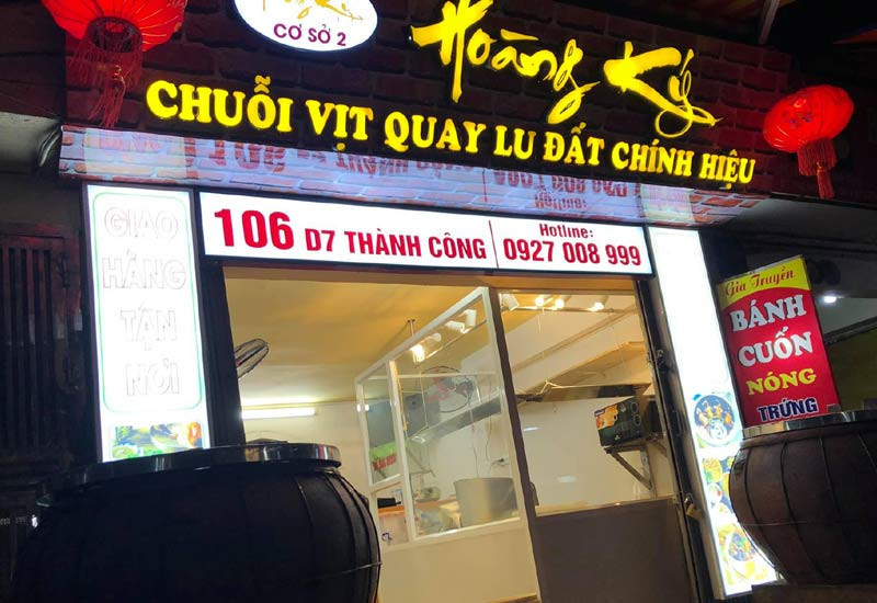 DO nhu cầu mở rộng kinh doanh nên HOÀNG KÝ - CHUỖI VỊT QUAY LU ĐẤT CHÍNH HIỆU