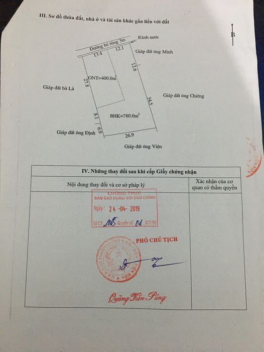 Cần bán mảnh đất tại Bản Bánh Xã Thanh Luông