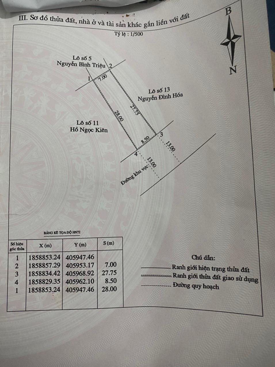 BÁNBÁN NHÀ K TRẦN QUÝ CÁP, TP ĐÔNG HÀ, DIỆN TÍCH: 8X27m - GIÁ: 2,3 TỶ, LH: 097.248.74.74
