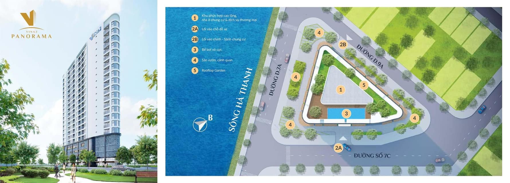 Căn hộ cao cấp view sông Hà Thanh, giá chỉ 840tr, 10% ký HĐMB, bàn giao quý I 2023