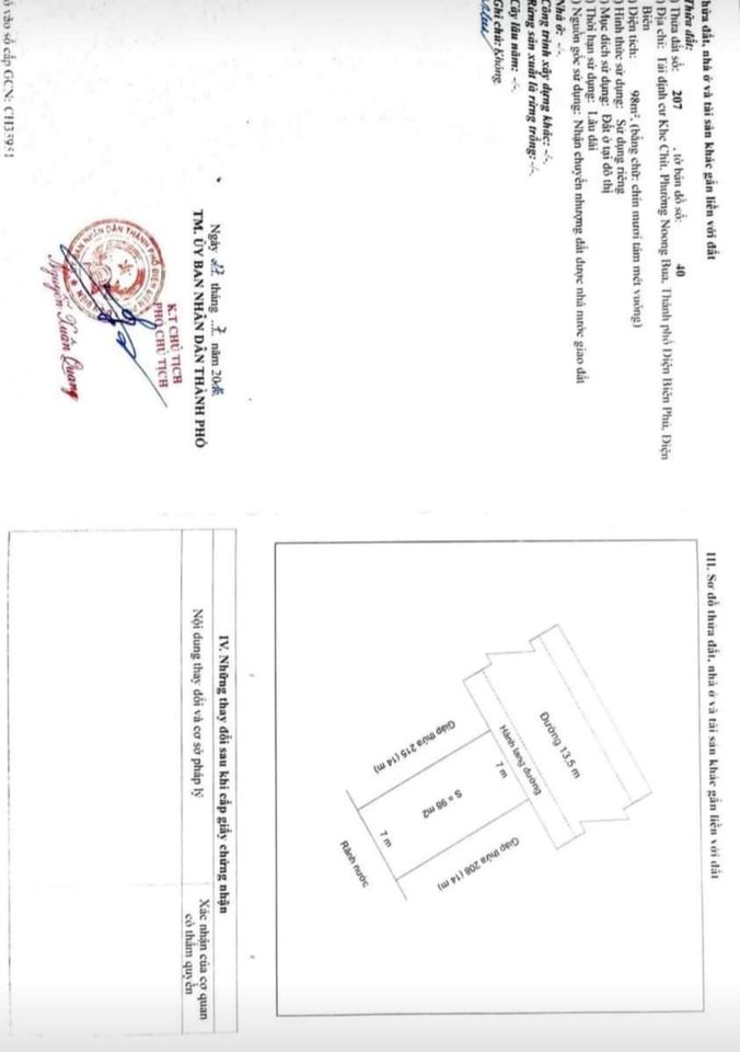 Bán nhà đất tại tổ 1, đường 19, khu tái định cư khe chít 1 Noong Bua