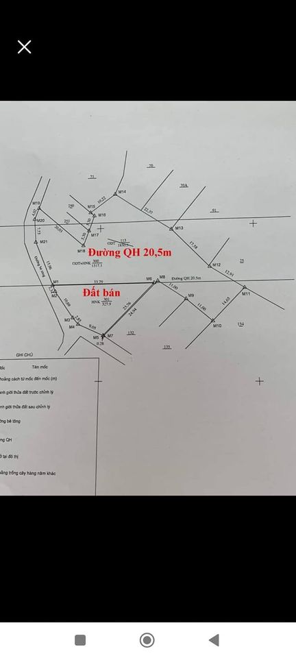 Bán mảnh đất thuộc bản Noong Bua, phường Noong Bua