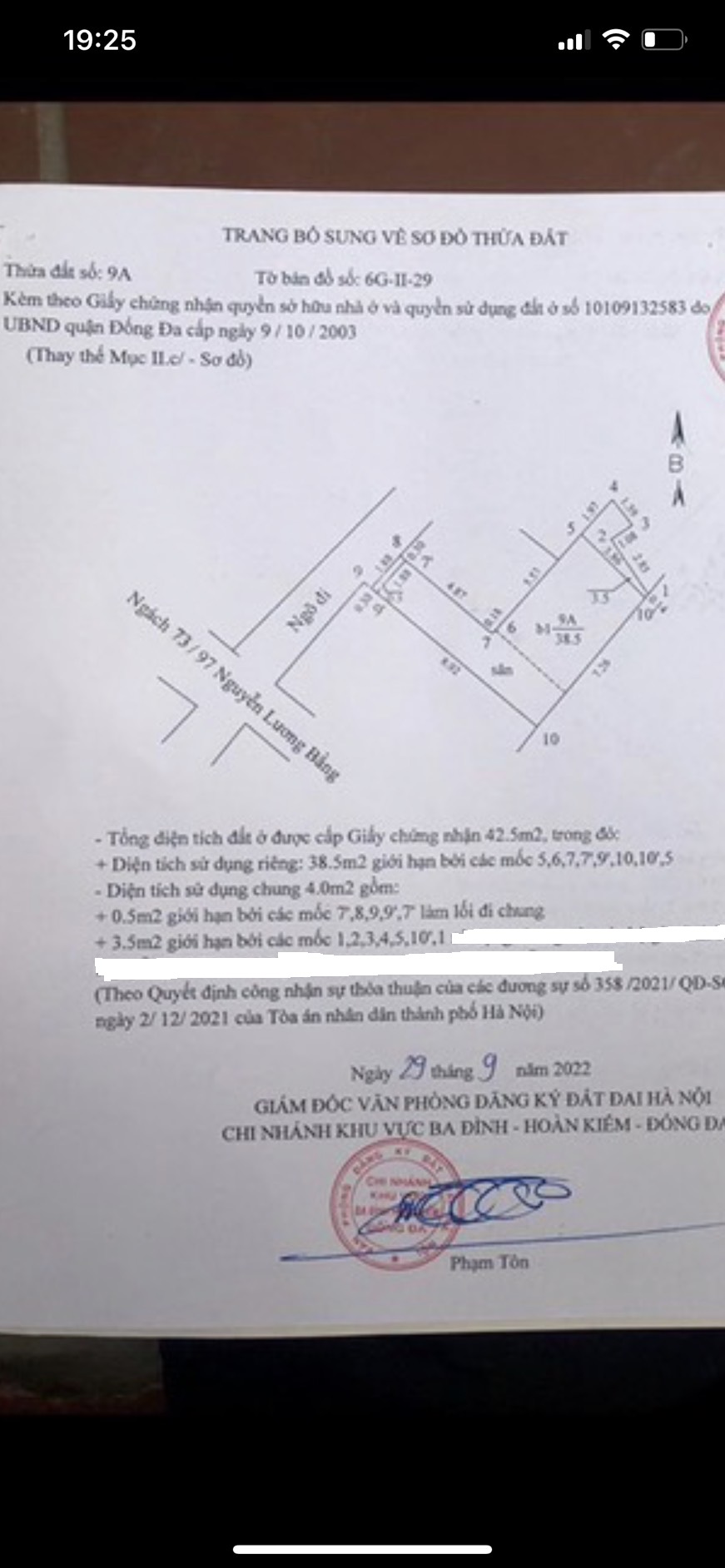 Chính chủ cần bán đất có nhà cấp 4 tại ngách 73/97 phố Nguyễn Lương Bằng, Đống Đa, Hà Nội