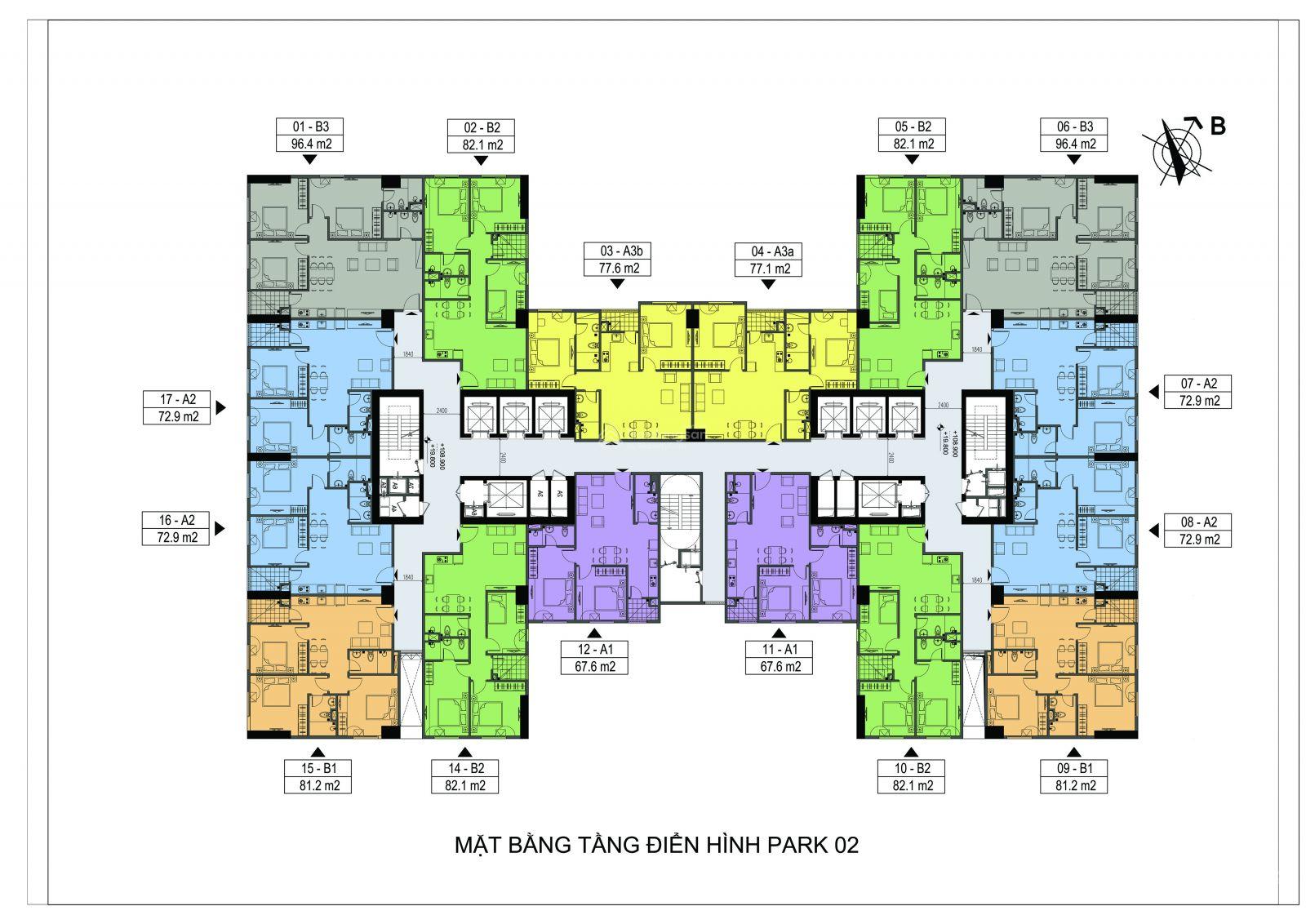 Chung Cư Eurowindow River Park xuất căn 2 ngủ 2 vệ sinh giá cực sốc 1,7 tỷ cuối cùng