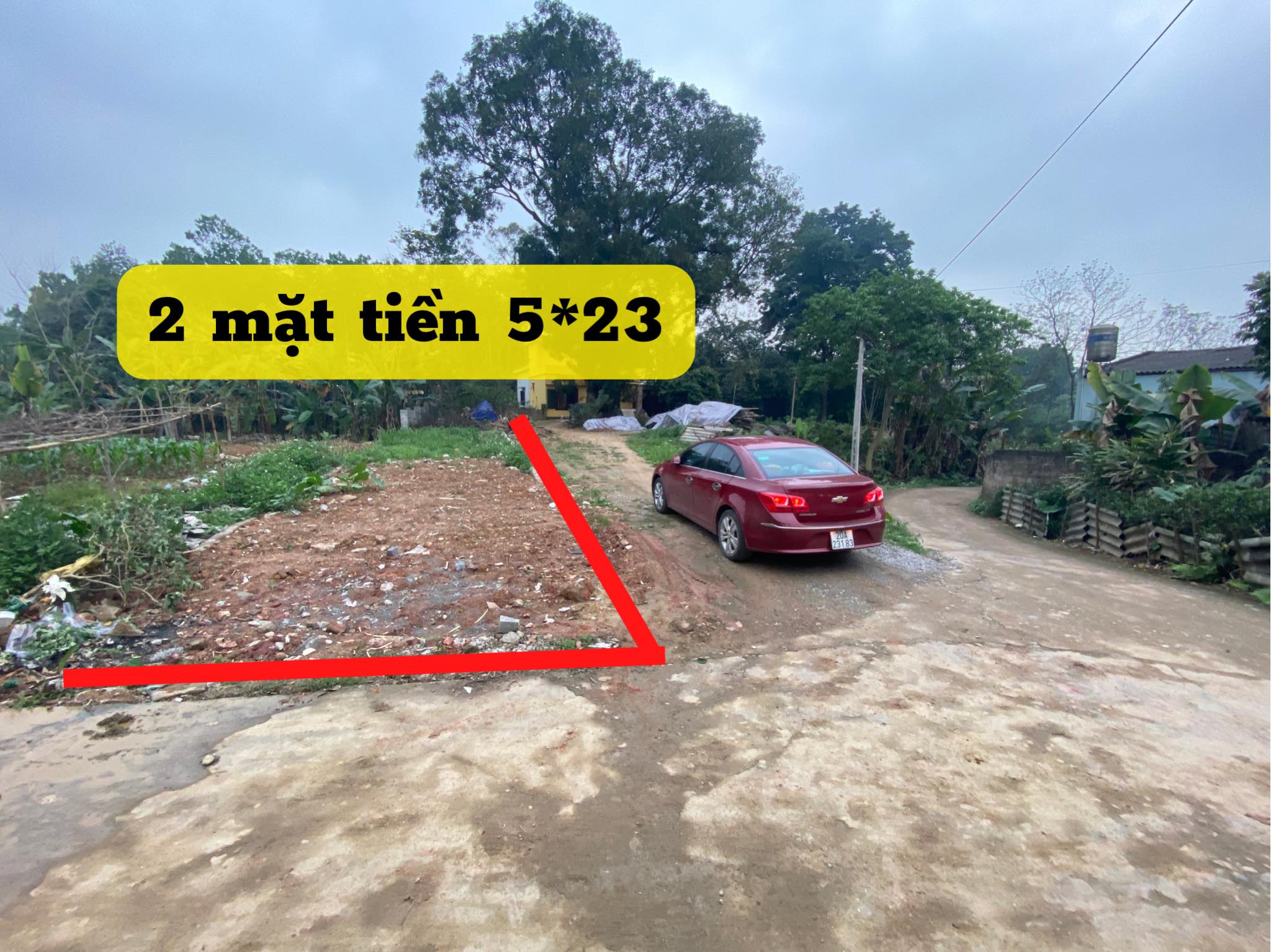 Bán đất 2 mặt tiền 115m full thô cư p Tân Thịnh,tp Thái Nguyên