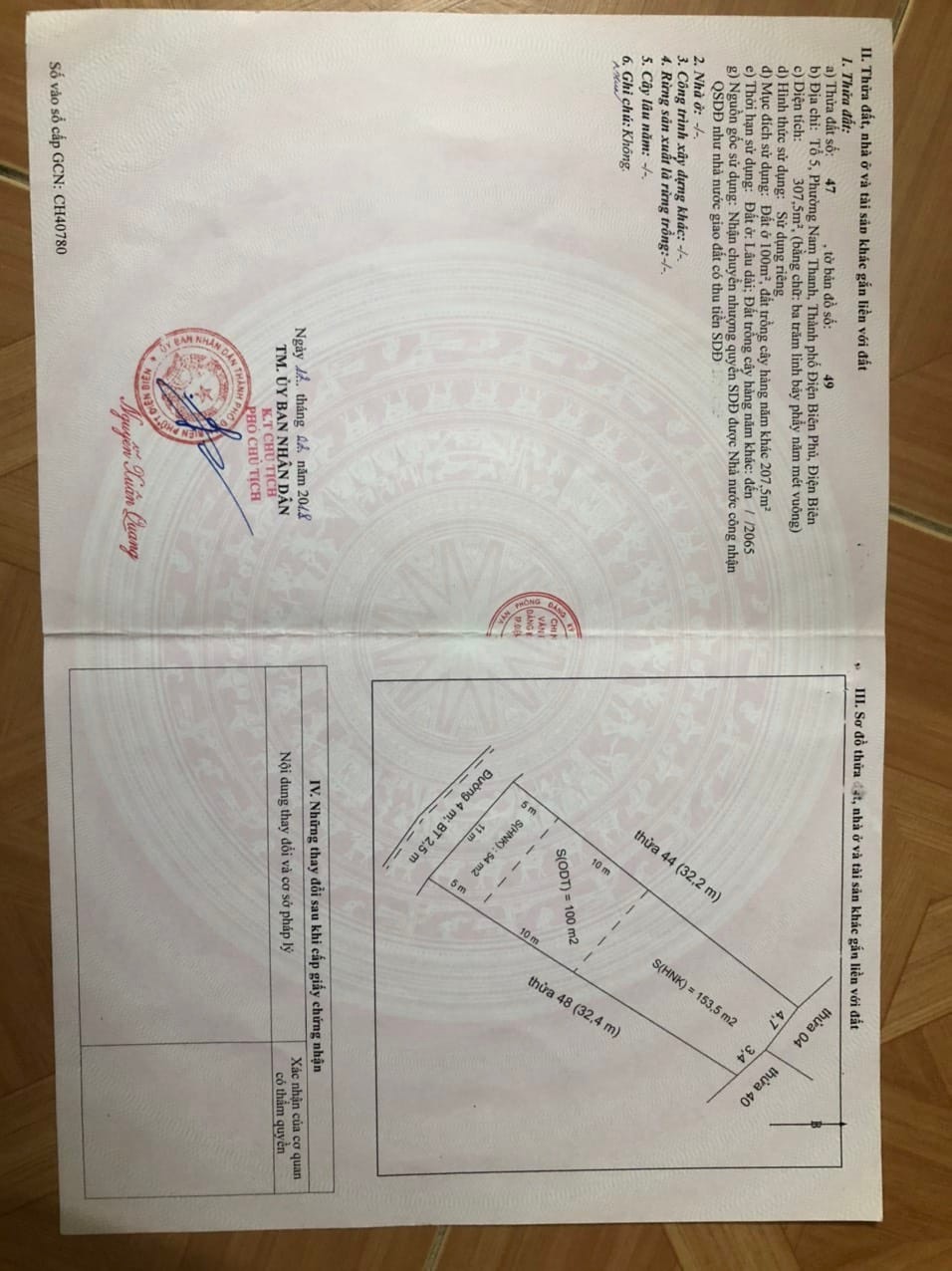 Gia đình có mảnh đất tổ 3 Phường Nam Thanh cần bán