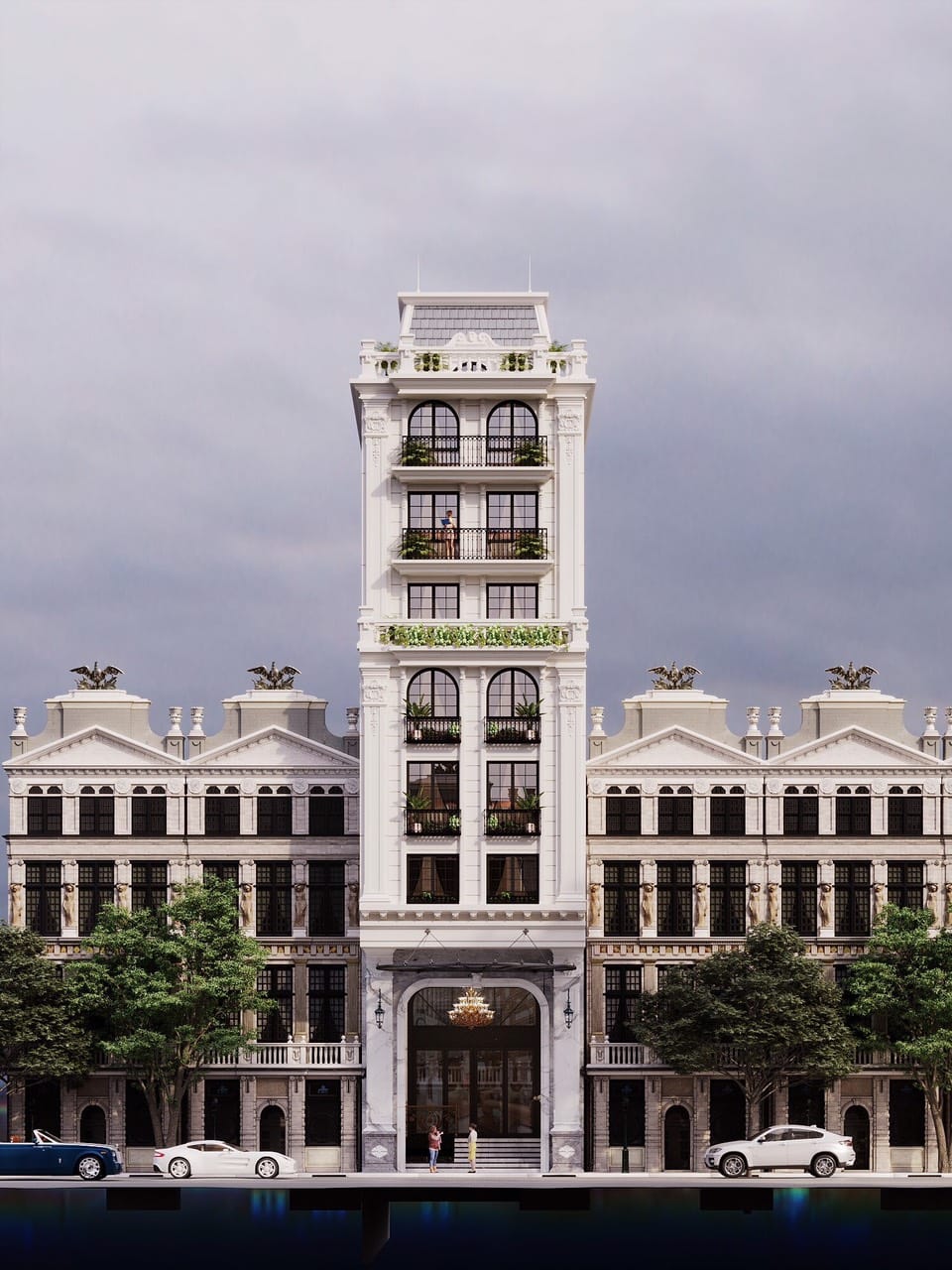 Bán Nhà Mặt Phố 8 Tầng Nguyễn Trường Tộ -110M2 -Mặt Tiền 5.1M 70 Tỷ - Vuông Nở Hậu