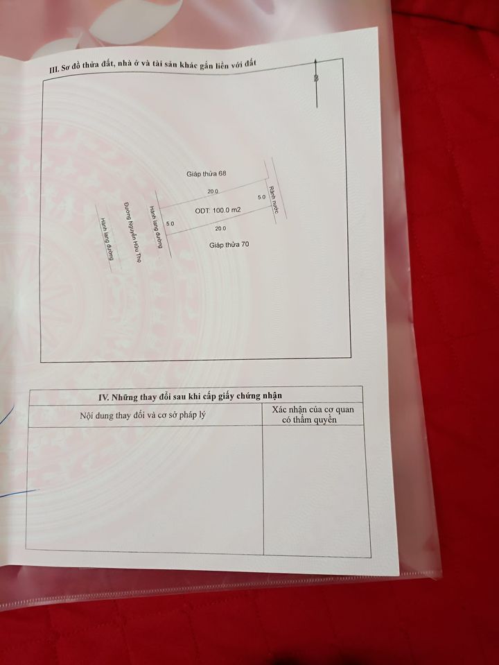 Có mảnh đất cần bán gần nhà hàng dê 79, phường Mường Thanh