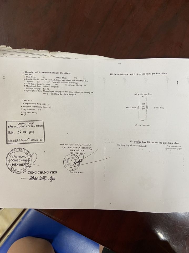 Bán nhà và đất ở khu C4 đội 20 xã Thanh Hưng, Sổ đỏ chính chủ