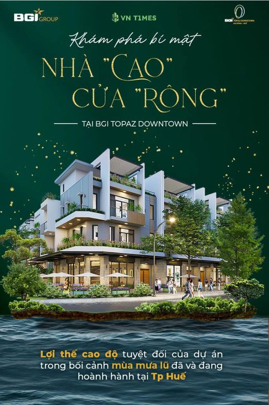 SHOPHOUSE HẠNG SANG TẠI ĐƯỜNG HOÀNG QUỐC VIỆT HUẾ