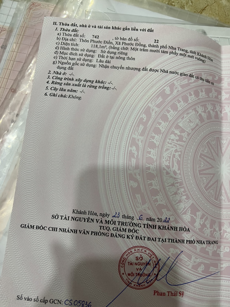 Bán gấp đất nền xã Phước Đồng vị trí kim cương đầu tư sinh lời