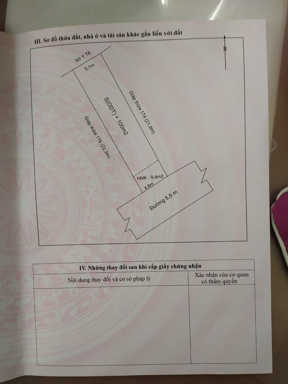 Bán đât tại tổ 14 phường Mường Thanh, sau sở y tế.