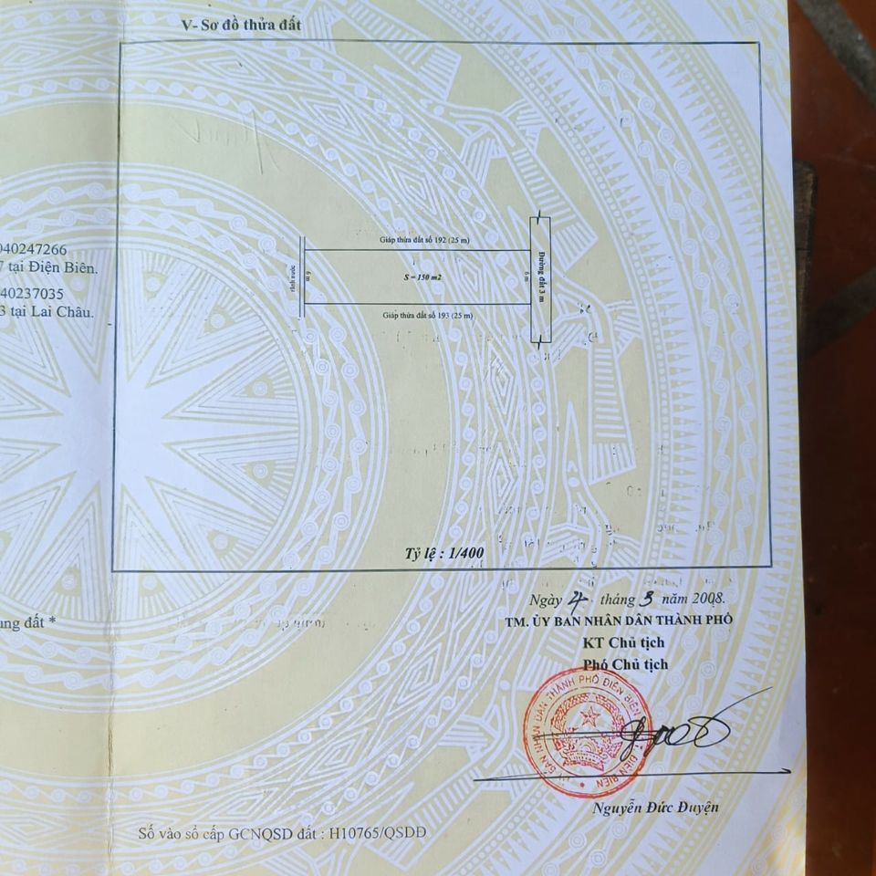 Bán đất tại Số 63, tổ 9, phường Nam Thanh, TP Điện Biên Phủ tỉnh Điện Biên.
