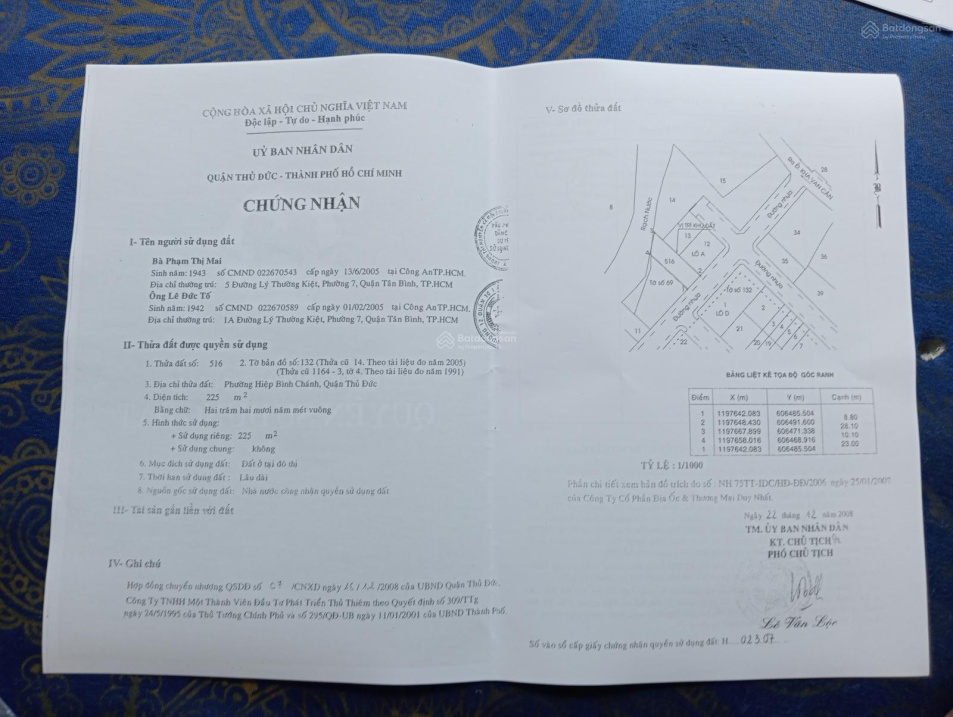 Bán đất địa chỉ 14/8 đường 23, phường Hiệp Bình Chánh, TP Thủ Đức