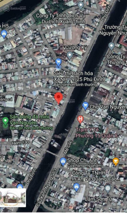 Bán đất tặng nhà cấp 4 có 2MT đường Phú Định, Q8. DT 6.8 x 28.5m (nở hậu), giá 12.5tỷ TL thiện chí