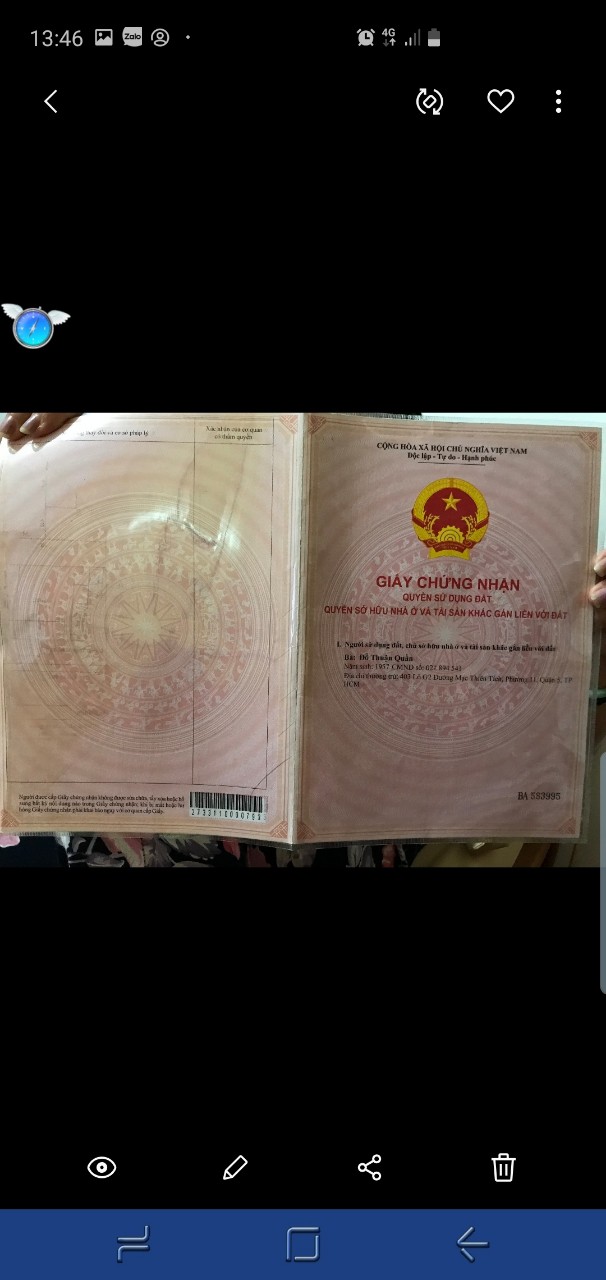 Chính chủ bán nhà đường Trần Hưng Đạo, Phường 14, Quận 5,TPHCM