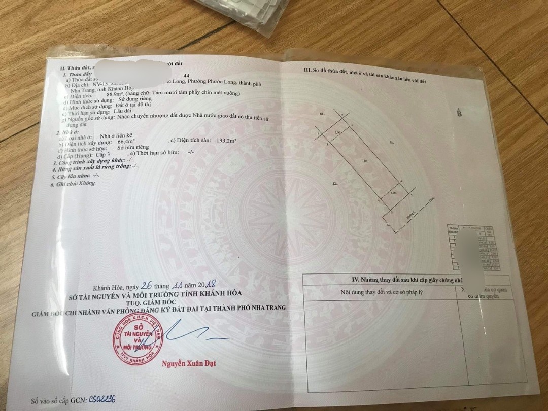 BÁN NHÀ MĂT TIỀN PHỐ NHA TRANG KHÁNH HÒA